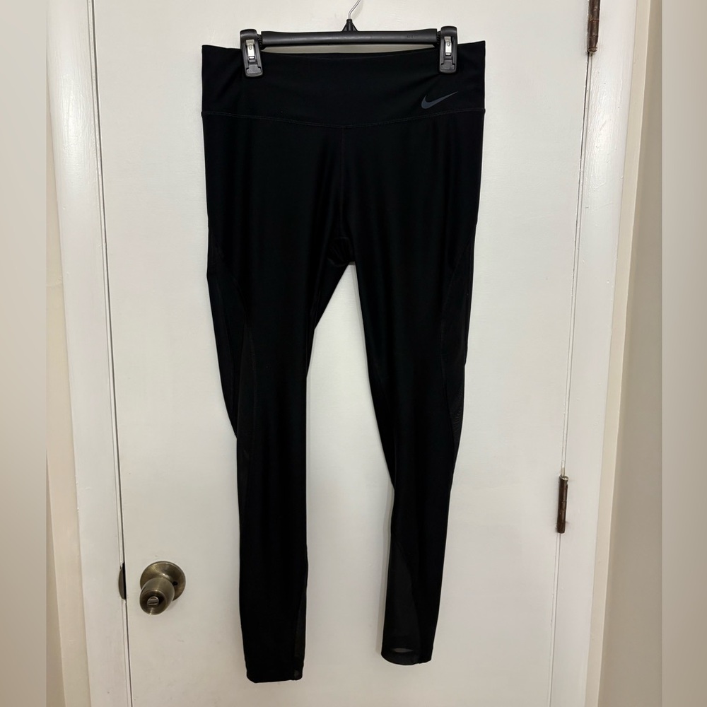 Nike Women's Dri Fit Power Panel Wrap Training Tights Size L Leggings Activewear